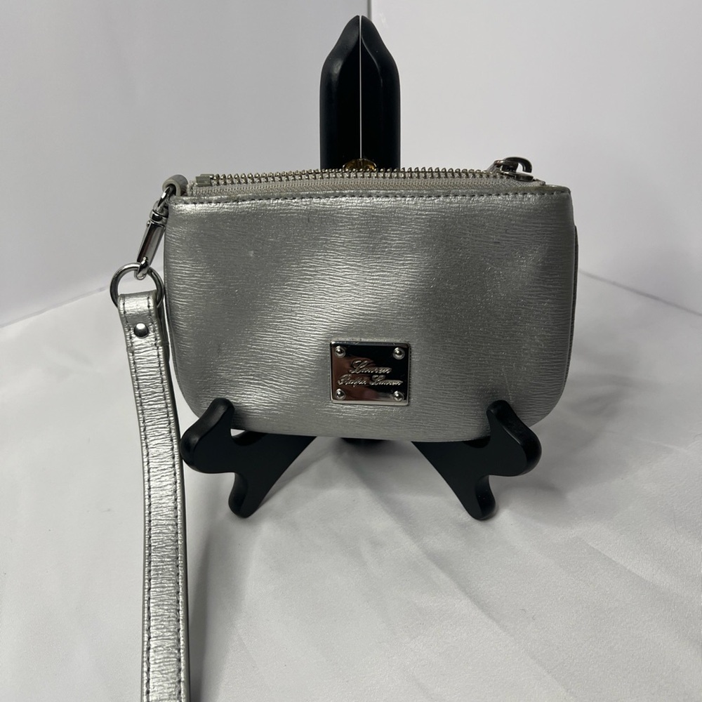 Lauren Ralph Lauren Shimmering Silver Wristlet Classic Y2K